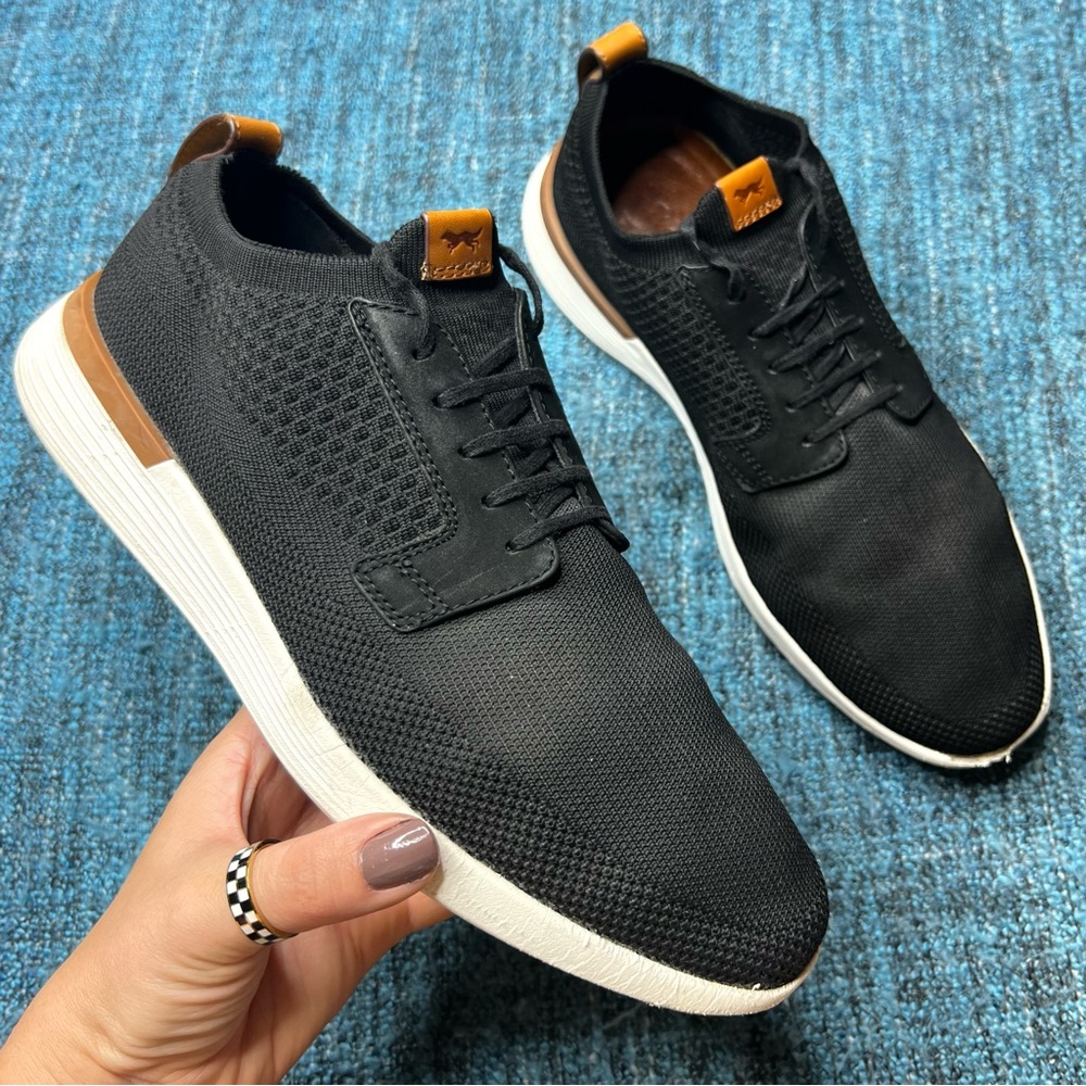 Wolf & Shepherd Swiftknit Plain Toe Derby Dress Shoes in Black Men's Size 8